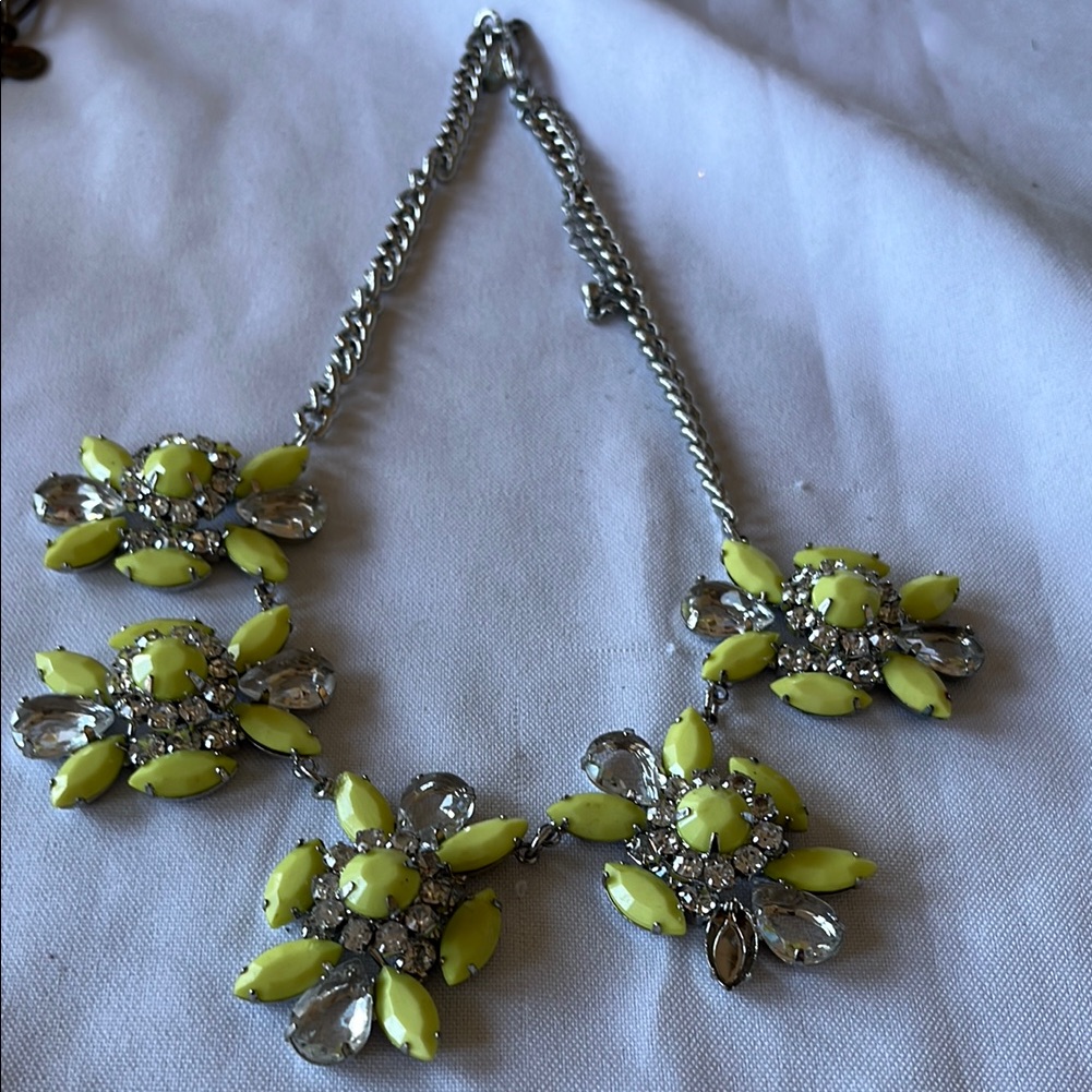 Charming Yellow Floral Necklace 20$